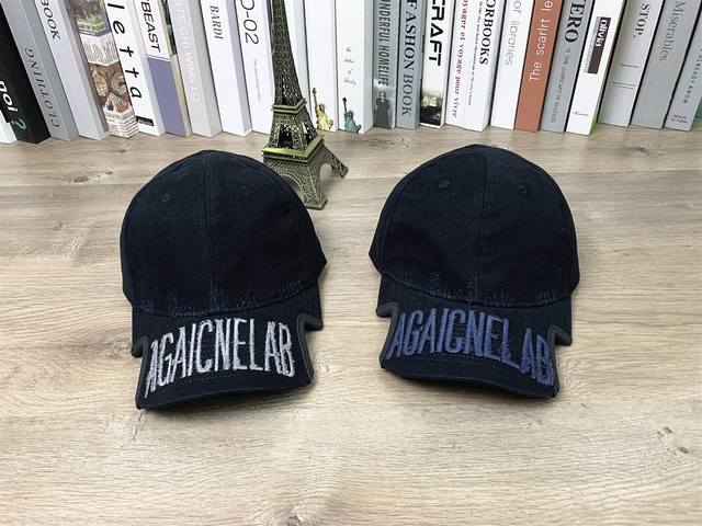 9711# #Balenciaga old high street personality washed baseball cap soft top hat m