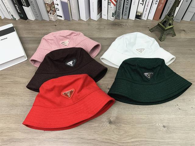 9703# #Prada flannel fisherman hat outdoor sun hat basin hat men and women all-m