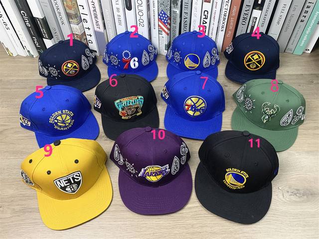 9698# #Nba basketball cap flat brim cap sports casual hat high street personalit
