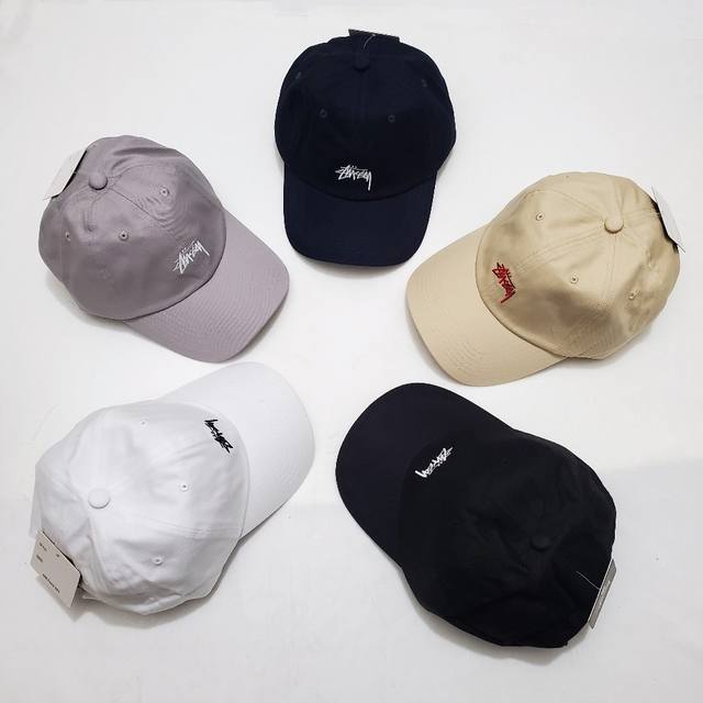 8020#Stussy#Stussy#Stussy small logo embroidery classic duckbill hat sun hat bas