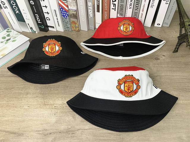 9124# #Football Manchester United Fisherman Hat Letter Embroidered Ball Cap Spor