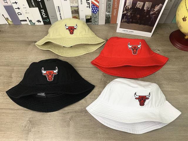 9270# #Basketball Bulls Embroidered Fisherman Hat Sun Hat Men's and Women's Casu