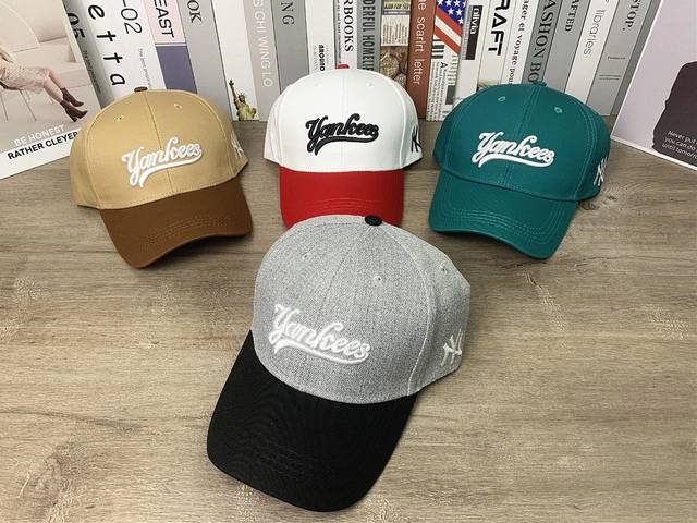 9353# #Ny side label letter embroidered baseball cap men and women casual hard t