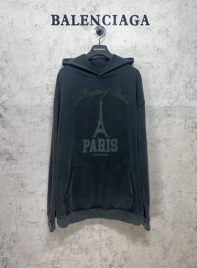 Balenciaga Paris Balenciaga top version 1:1 official website quality Tower print