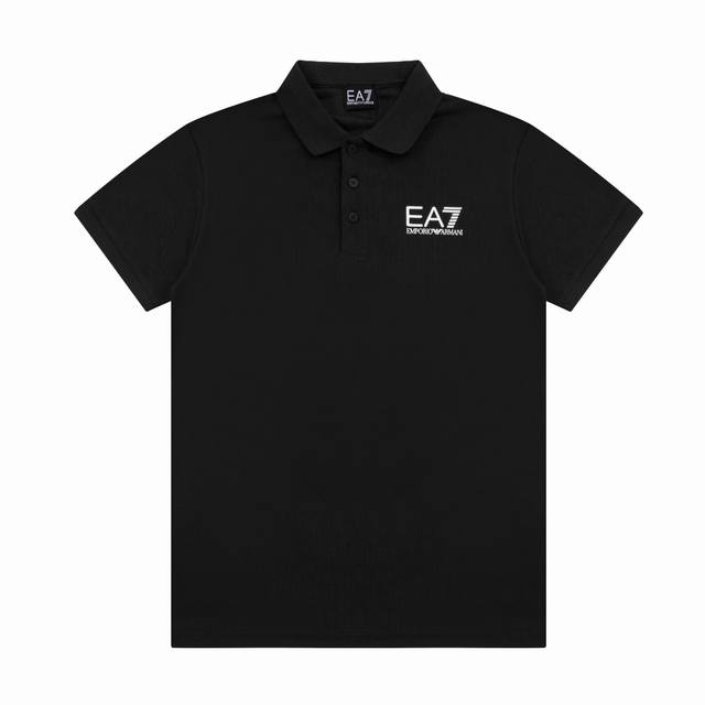 Armani spring and summer lapel Polo shirt new style, side chest embroidery, cus