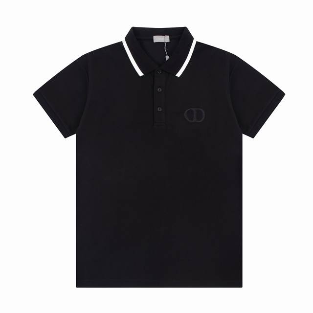 Dio* New summer style, Dior letter Cd embroidery casual simple solid color busin