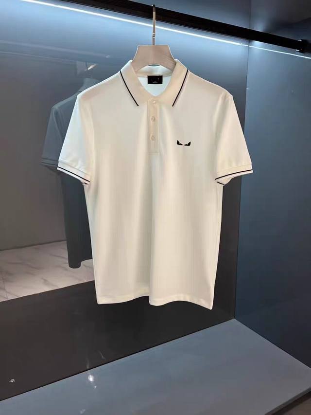 Fend* New summer lapel Polo short-sleeved T-shirt, classic little monster Karl L