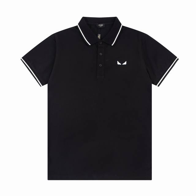Fend* New summer lapel Polo short-sleeved T-shirt, classic little monster Karl L