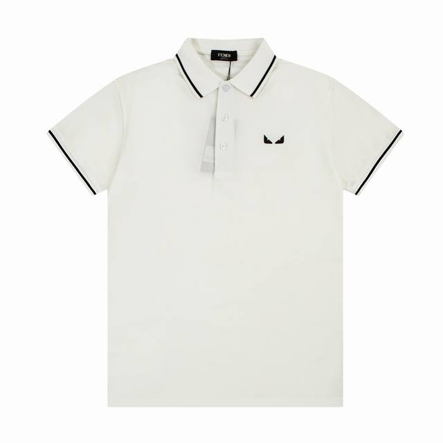 Fend* New summer lapel Polo short-sleeved T-shirt, classic little monster Karl L