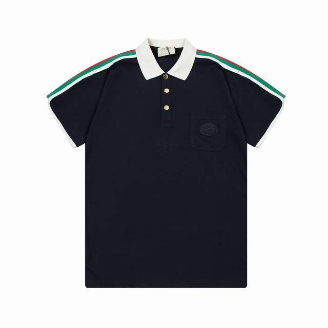 Gucci Gucci double G small logo pocket embroidery ribbon color matching Upgrade,