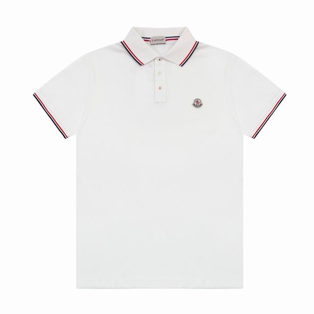 Original custom Moncler Polo, pure handmade custom shell buttons, three-color n