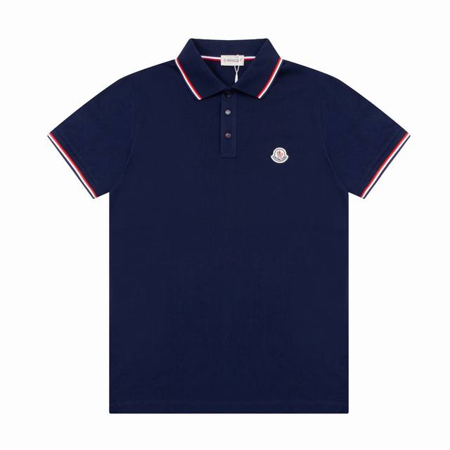 Original custom Moncler Polo, pure handmade custom shell buttons, three-color ne