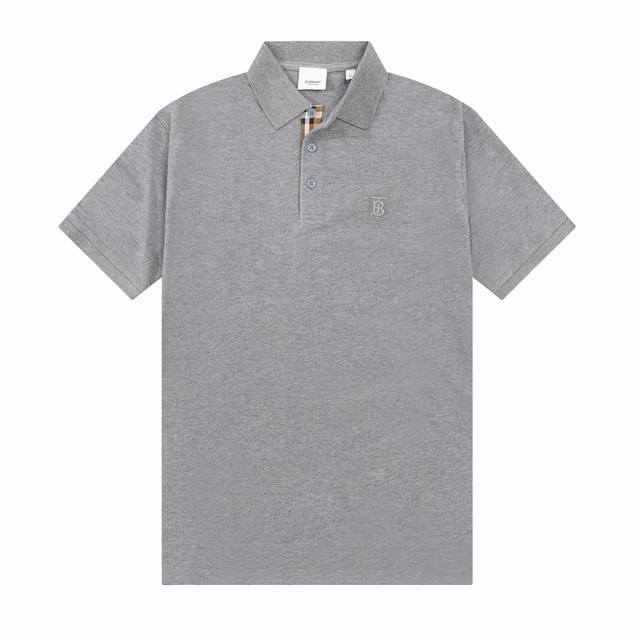 Bur Spring and summer lapel Polo shirt new classic small Tb letter Tajima embroi