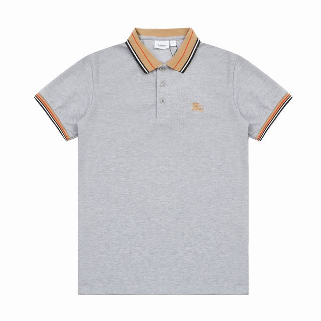 Bur Spring and Summer Lapel Polo Shirt New Classic War Horse Tajima Embroidery C