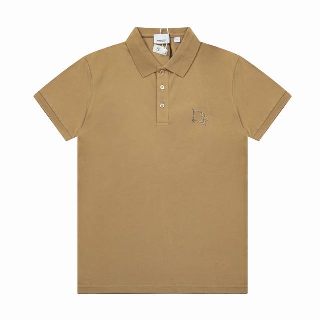 Bbr Summer new men's lapel Polo shirt, hollowed-out horse logo on the side chest