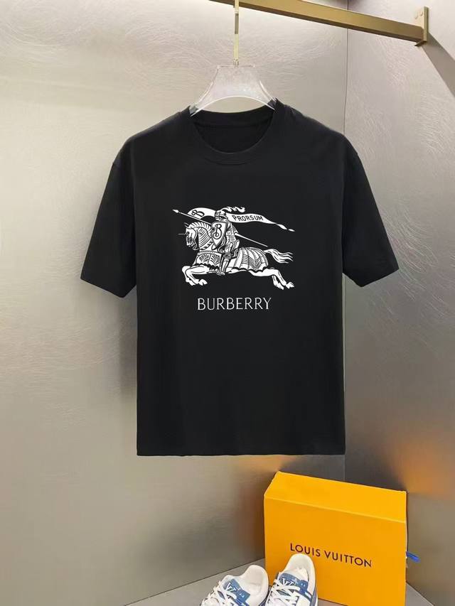 BURBERRY 2025 Early Spring New Release Counter Latest Short-sleeved Round Neck T