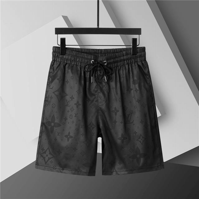 2025 Spring and Summer New. Men's round neck classic logo beach pants, made of i