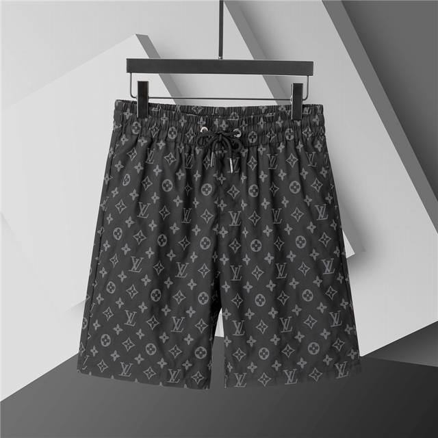 2025 Spring and Summer New. Men's round neck classic logo beach pants, made of i