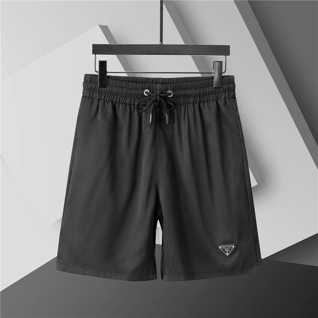 2025 Spring and Summer New. Men's round neck classic logo beach pants, made of i