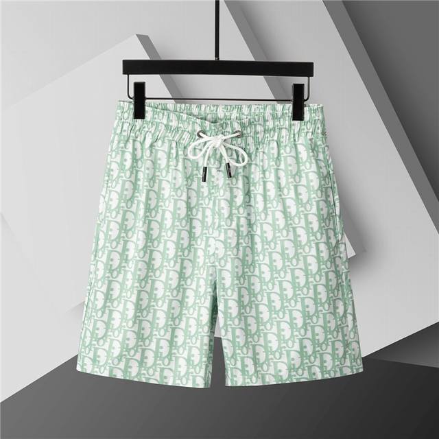 2025 Spring and Summer New. Men's round neck classic logo beach pants, made of i