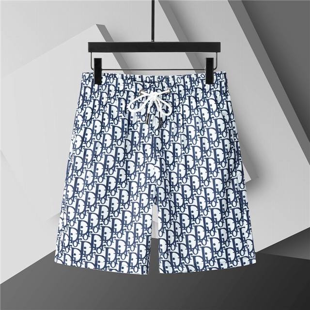 2025 Spring and Summer New. Men's round neck classic logo beach pants, made of i
