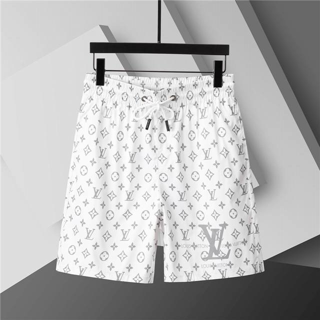 2025 Spring and Summer New. Men's round neck classic logo beach pants, made of i