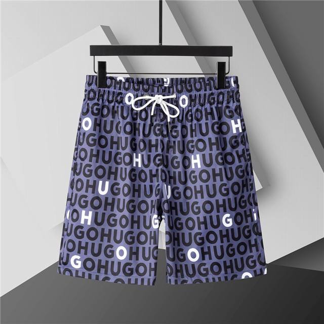 2025 Spring and Summer New. Men's round neck classic logo beach pants, made of i
