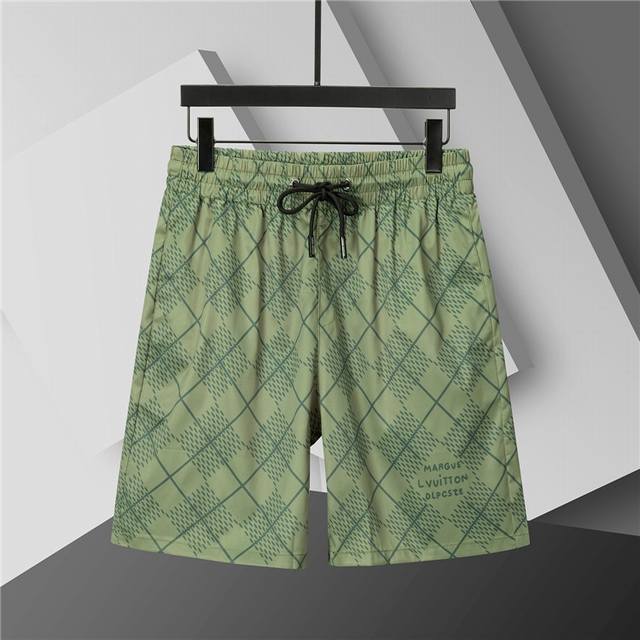 2025 Spring and Summer New T-shirt. Men's round neck classic logo beach pants, u