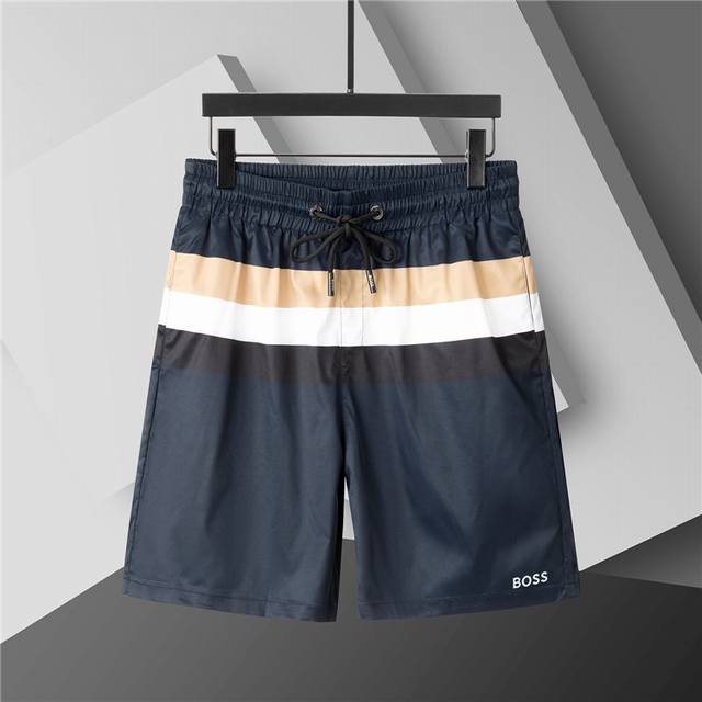 2025 Spring and Summer New T-shirt. Men's round neck classic logo beach pants, m