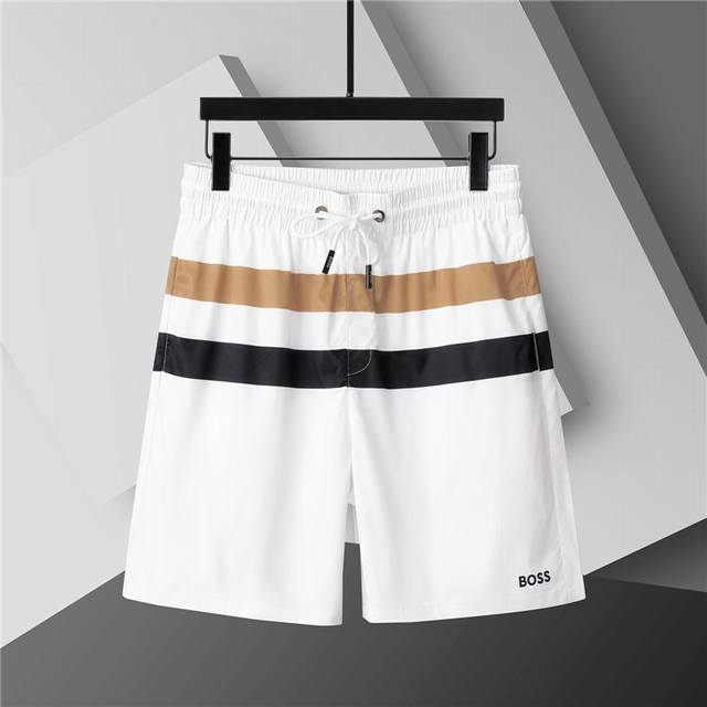 2025 Spring and Summer New T-shirt. Men's round neck classic logo beach pants, u