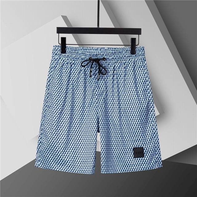 2025 Spring and Summer New T-shirt. Men's round neck classic logo beach pants, m