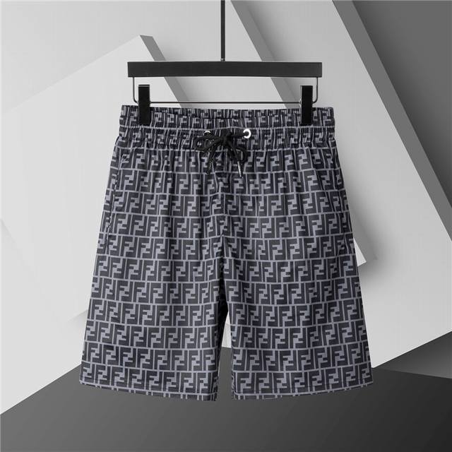 2025 Spring and Summer New T-shirt. Men's round neck classic logo beach pants, u
