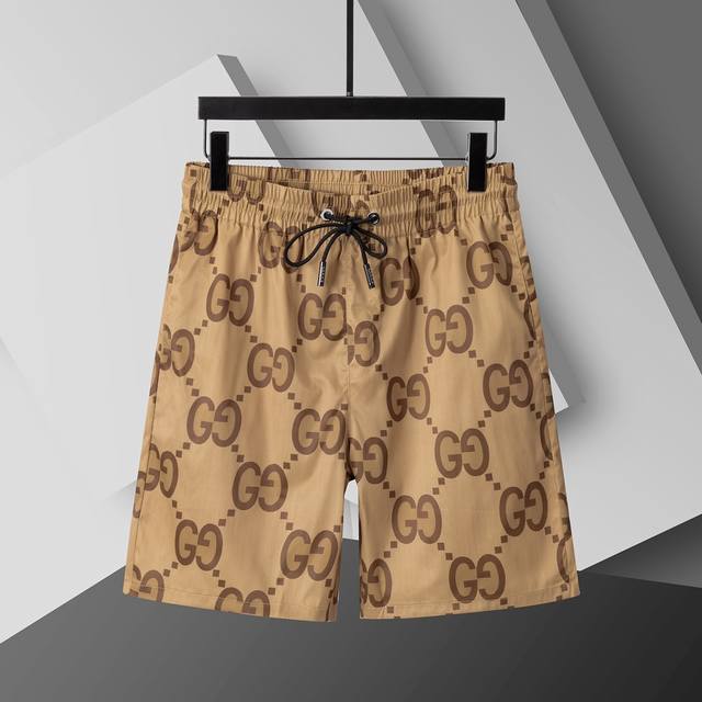 2025 Spring and Summer New T-shirt. Men's round neck classic logo beach pants, u