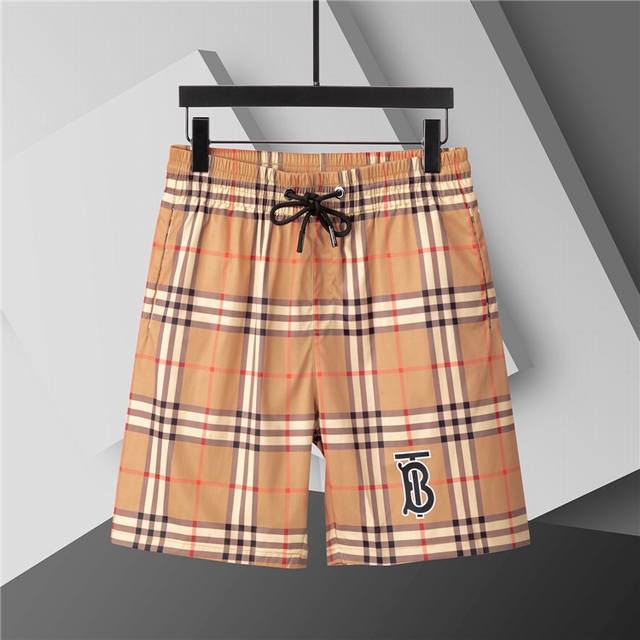 2025 Spring and Summer New T-shirt. Men's round neck classic logo beach pants, u