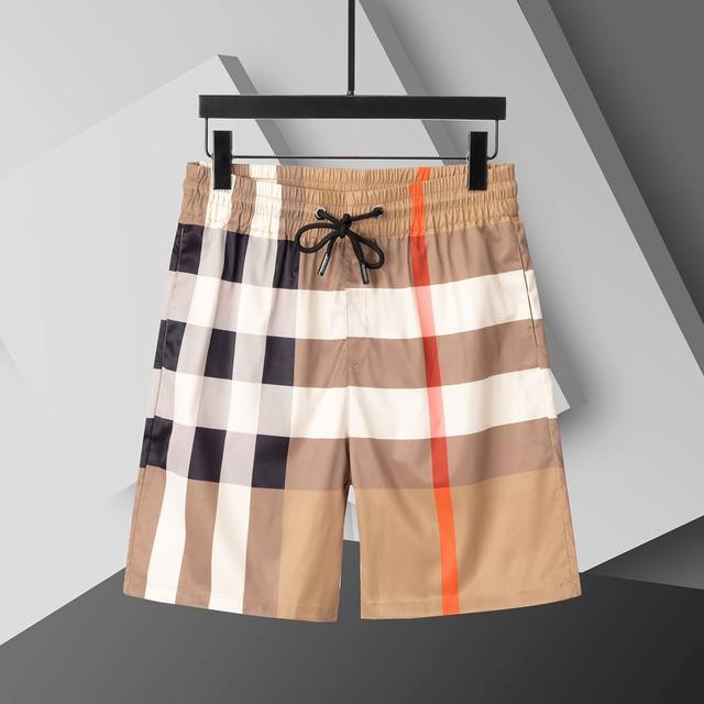 2025 Spring and Summer New T-shirt. Men's round neck classic logo beach pants, u