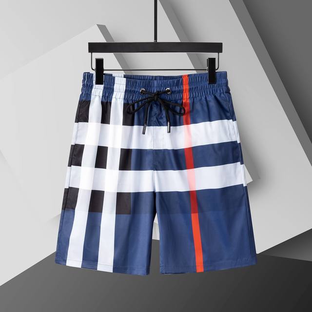 2025 Spring and Summer New T-shirt. Men's round neck classic logo beach pants, u