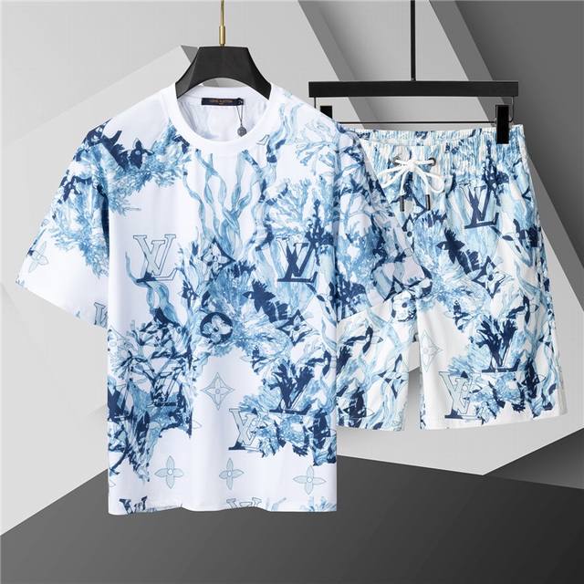 2025 Spring and Summer New T-shirt. Men's round neck classic logo lapel uses imp