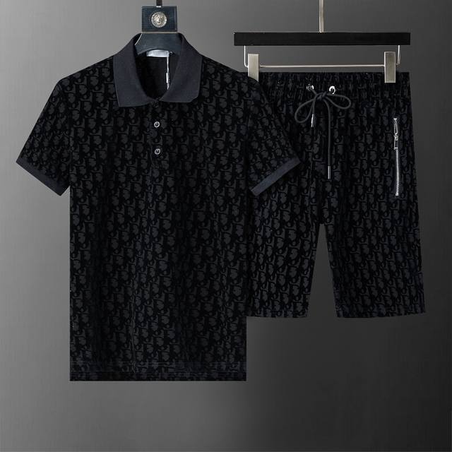 Spring and summer official website synchronized new lapel short suit, full floc