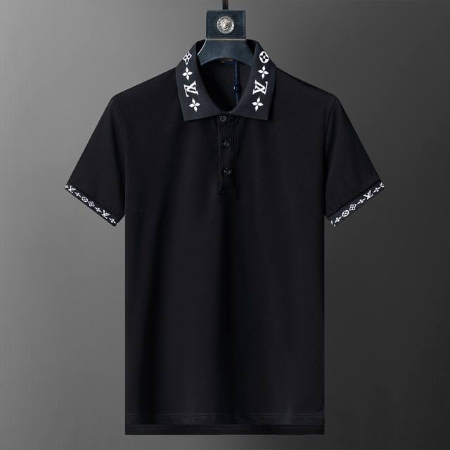 Spring and summer official website synchronized new lapel T-shirt Polo, merceri