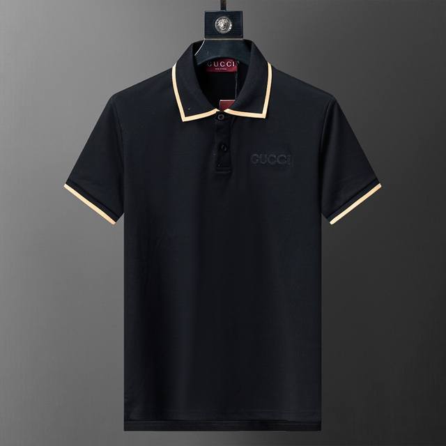 Spring and summer official website synchronized new lapel T-shirt Polo, double-
