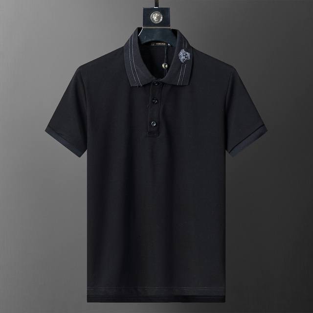 Spring and summer official website synchronized new lapel T-shirt Polo, merceri