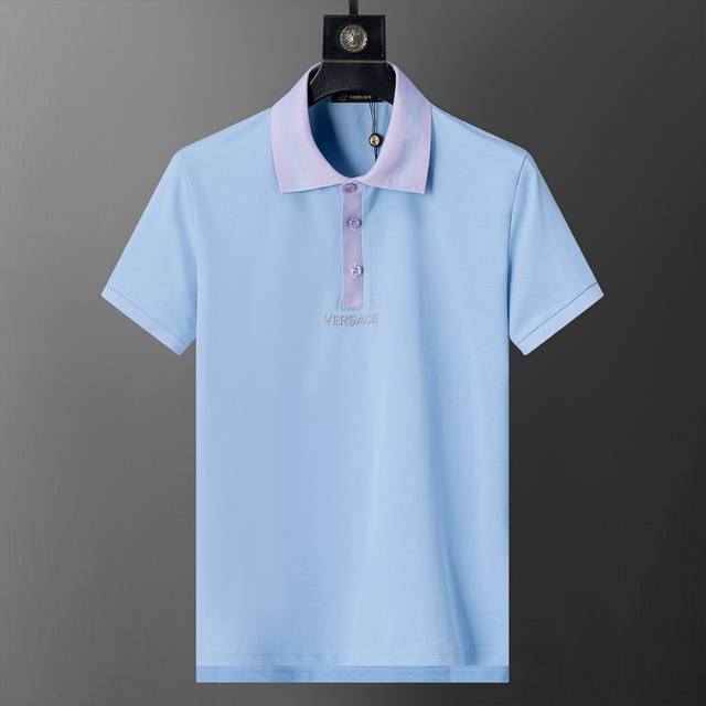 Spring and summer official website synchronized new lapel T-shirt Polo, merceri