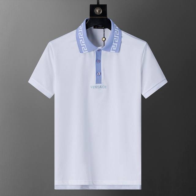 Spring and summer official website synchronized new lapel T-shirt Polo, merceri