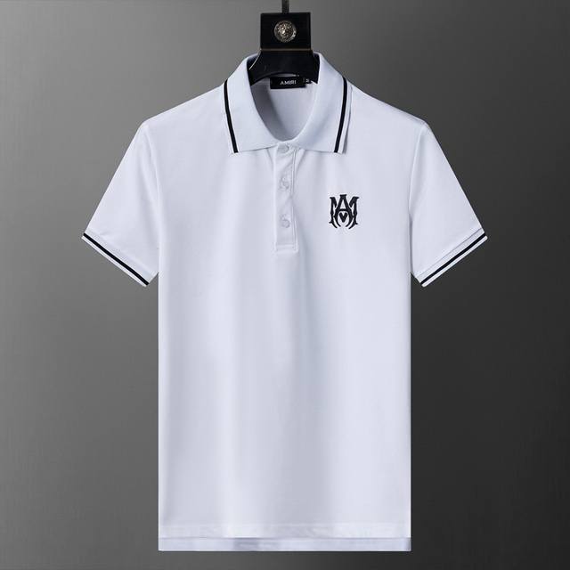 Spring and summer official website synchronized new lapel T-shirt Polo, merceri