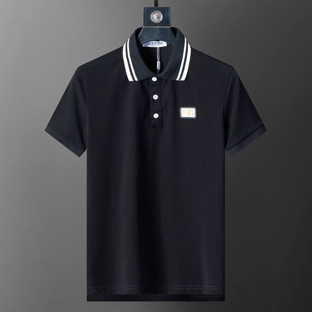 Spring and summer official website synchronized new lapel T-shirt Polo, merceri