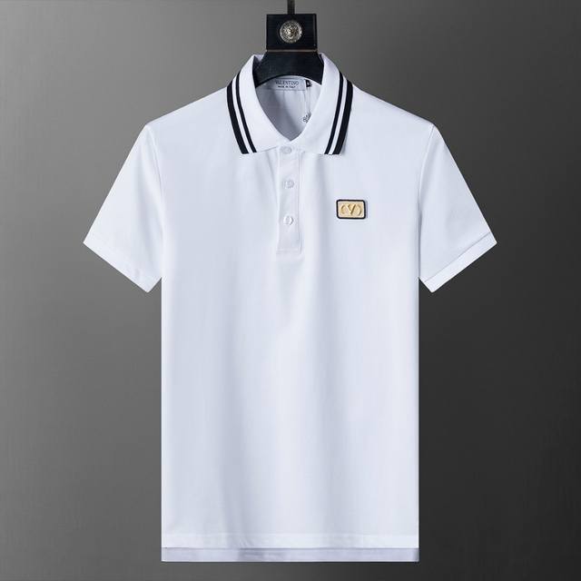 Spring and summer official website synchronized new lapel T-shirt Polo, merceri