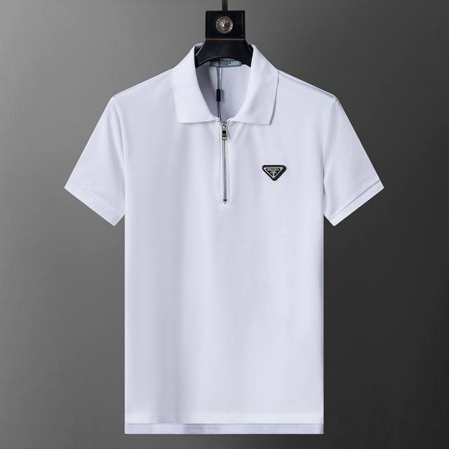 Spring and summer official website synchronized new lapel T-shirt Polo, merceri