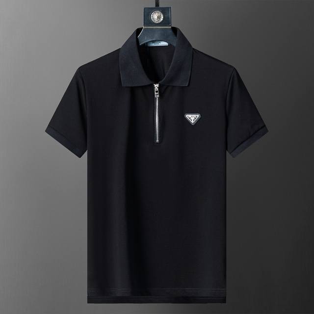 Spring and summer official website synchronized new lapel T-shirt Polo, merceri