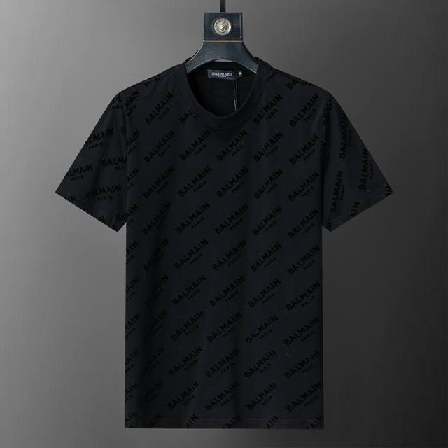 New T-shirt with flocking printing, exquisite workmanship, synchronized with th