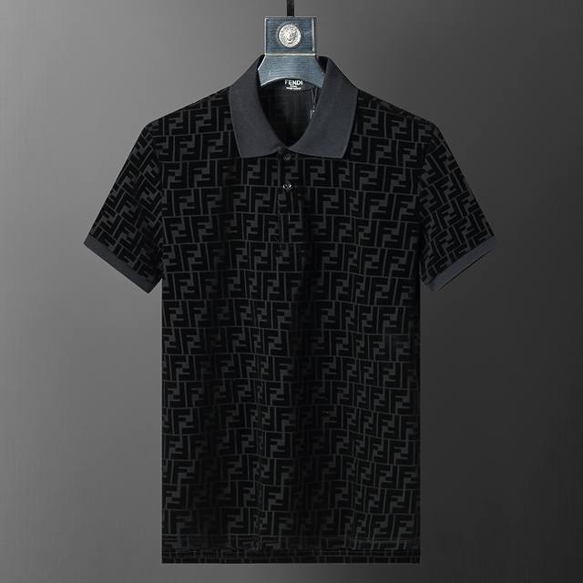 New high-quality lapel Polo shirt, metal logo button, exquisite workmanship, of